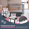 Afbeelding laden in Galerijviewer, MaxxPet Hondenbench - Bench - Bench voor honden - Hondenbench Opvouwbaar - Incl. Plaid - 61 x 43 x 48 cm