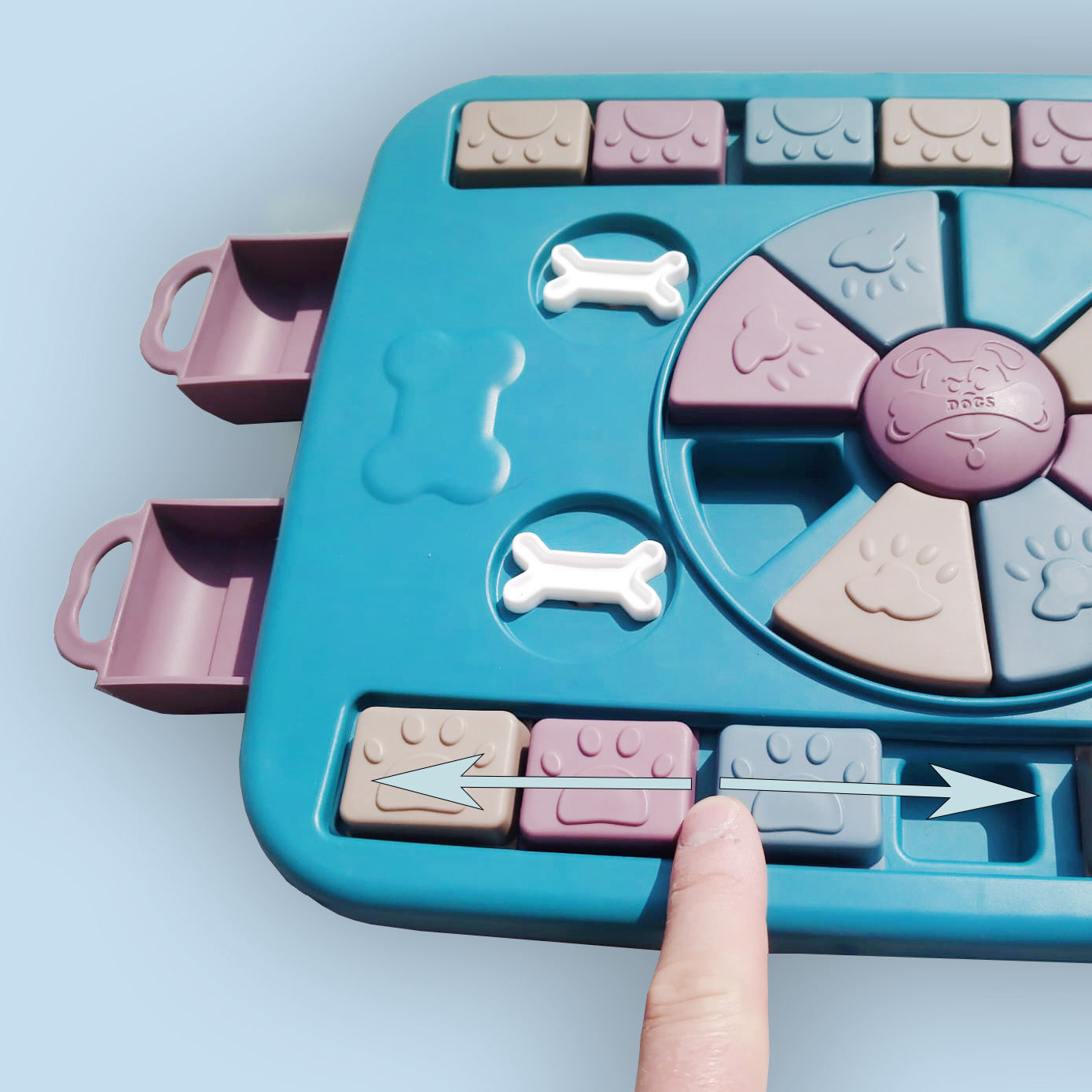 SensiDog Jouet d'Intelligence pour Chien Puzzle – Casse-tête Interactif pour Chien & Distributeur Lent Brainboard