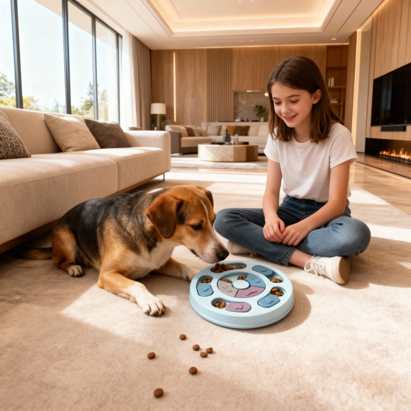 MindSlide Puzzle pour chien | Jouet interactif et gamelle anti-glouton