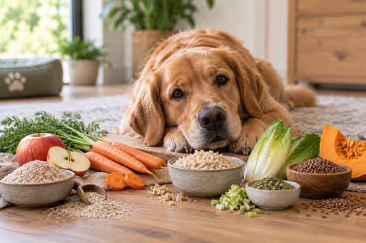 Welke vezels ondersteunen de darmflora van een hond?
