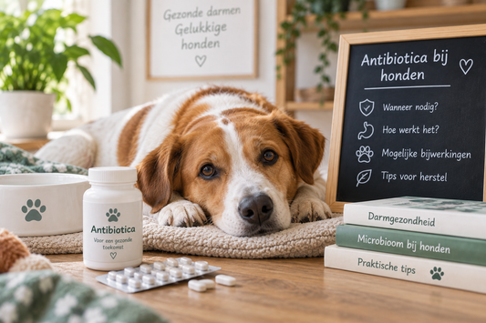 Kan antibiotica de darmflora van mijn hond verstoren?