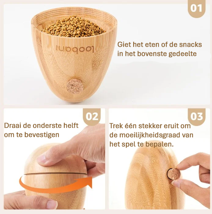 Puzzle pour chien Wobble Egg – Créer de l'engagement – Divertir – Apporter une valeur ajoutée