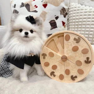 Bacon Pizza puzzle pour chien – Créer de l'engagement – Divertir – Apporter une valeur ajoutée
