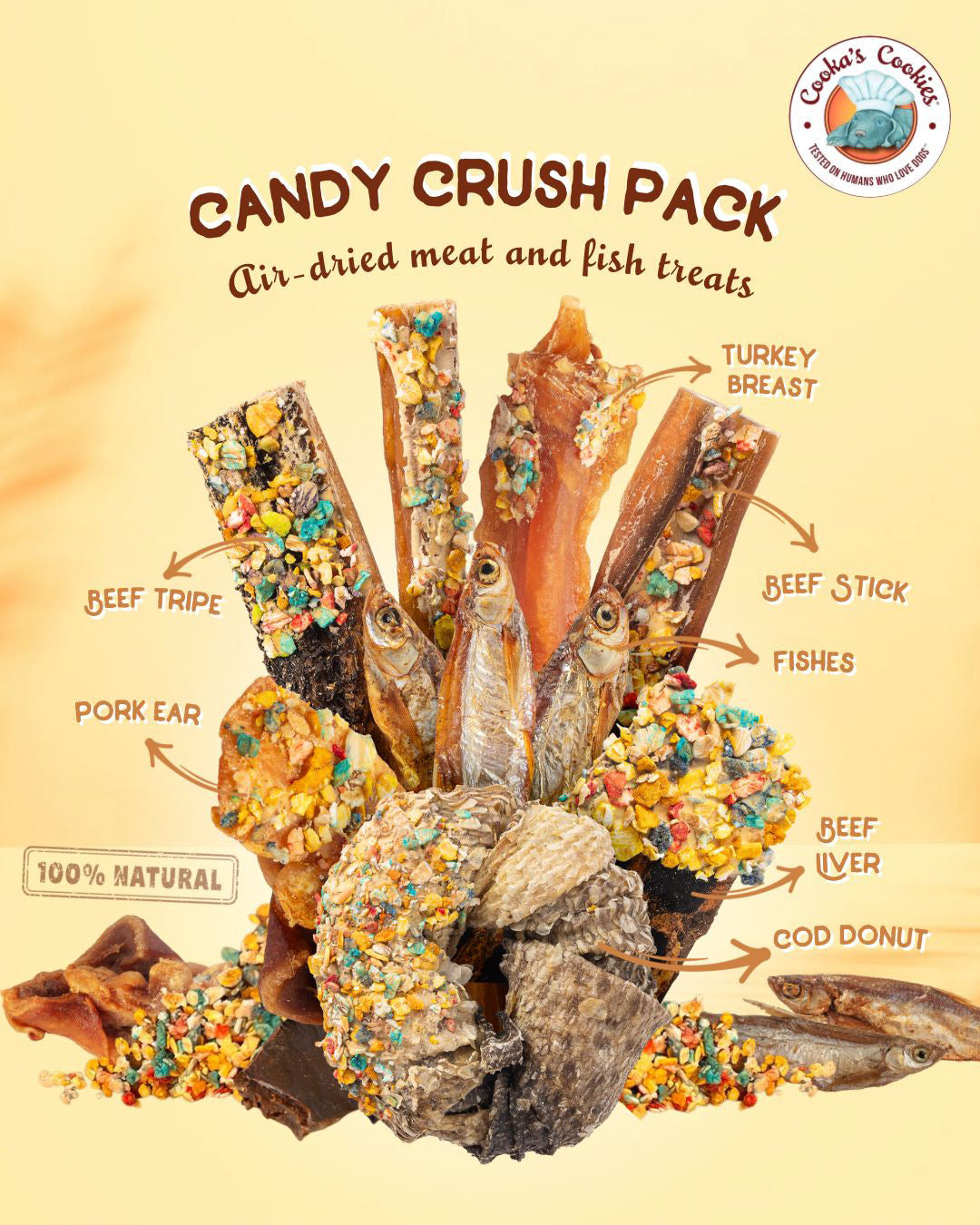 Cooka’s Cookies Pack de bonbons Candy Crush – 190 g