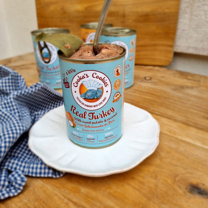 Cooka’s Cookies Dinde véritable (pâté de dinde à la patate douce et à la noix de coco) – 400 g