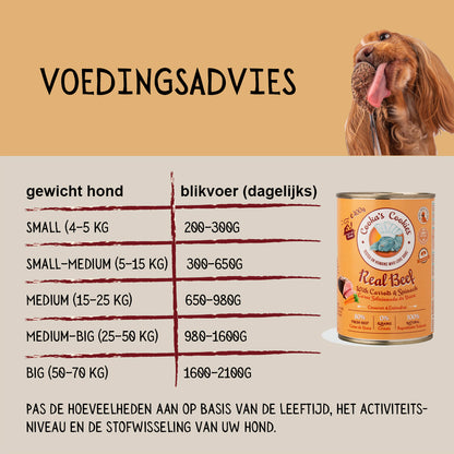 Cooka’s Cookies Véritable bœuf (pâtée de bœuf avec carottes et épinards) – 400 g