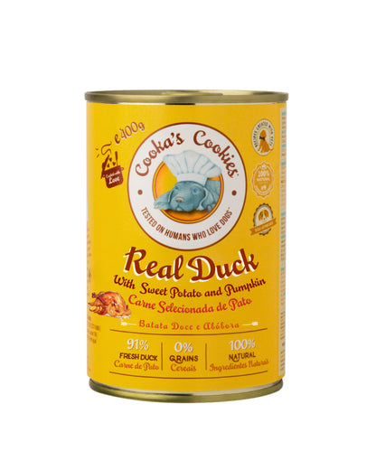 Cooka’s Cookies Véritable canard (pâté de canard avec patate douce et potiron) – 400 g