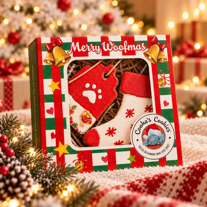 Boîte d'ornements de Noël