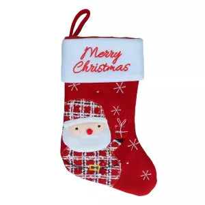 Kerstsok Kerstman - voor honden – 20 × 38 cm