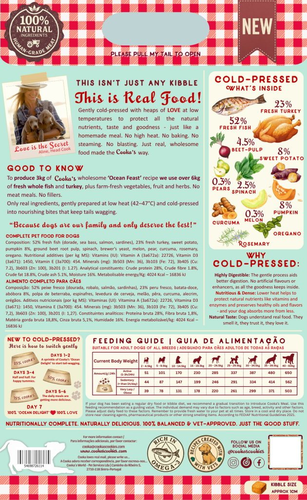 Ocean Feast - Volledig koudgeperst hondenvoer - Vis met pompoen en verse kruiden – Natuurlijk & graanvrij