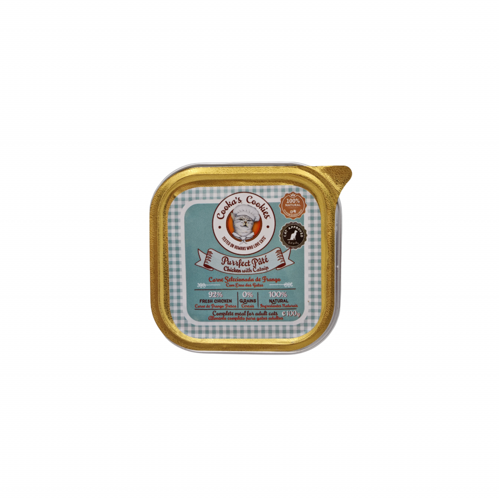 Chicken pâté - met zoete aardappel en kattenkruid - een perfecte maaltijd voor katten - natuurlijk natvoer