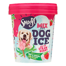 Smoofl Mélange pour Glaces pour Chiens Fraise 160 grammes – Mélange Glacé Rafraîchissant pour Chiens