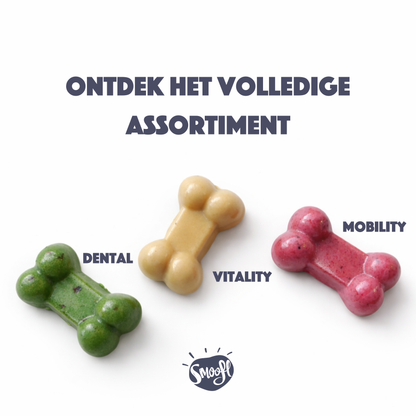Smoofl Dental Dog Gummies | Un supplément fonctionnel, faible en calories | friandise pour chiens