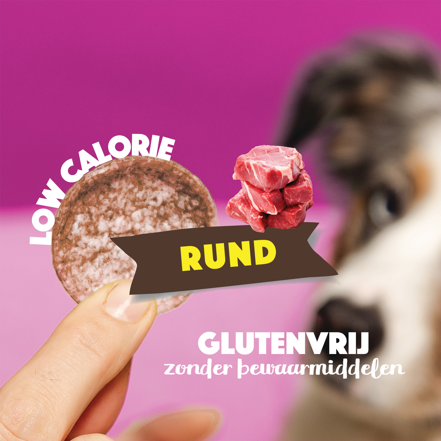 Smoofl Chips de bœuf pour chien | Friandises hypocaloriques pour chien