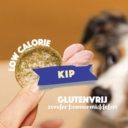 Smoofl Chips pour Chien Poulet | Friandises faibles en calories pour chien