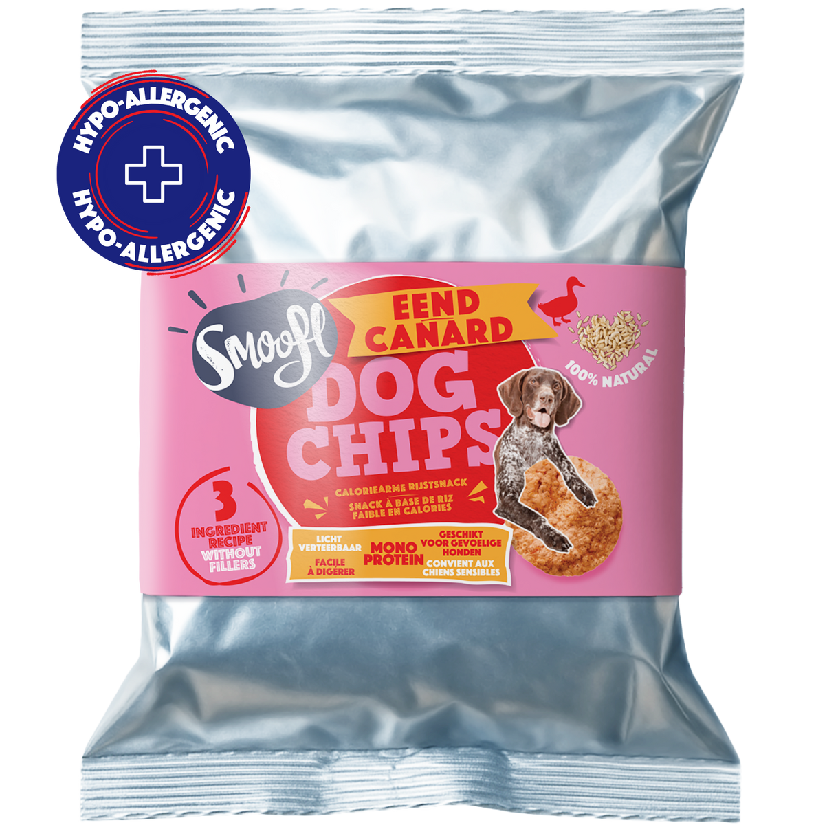 Smoofl Croquants pour Chien Canard | Friandises pour chien faibles en calories et hypoallergéniques