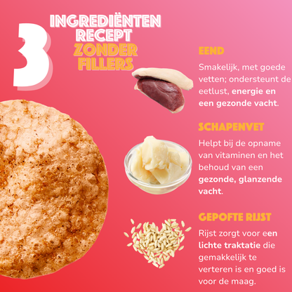 Smoofl Croquants pour Chien Canard | Friandises pour chien faibles en calories et hypoallergéniques