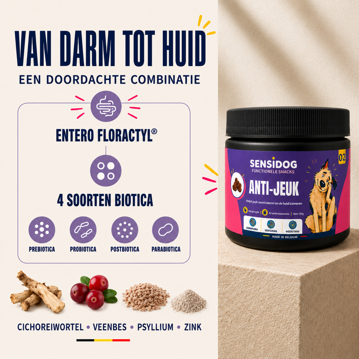 SensiDog Anti-démangeaisons – 180 g
