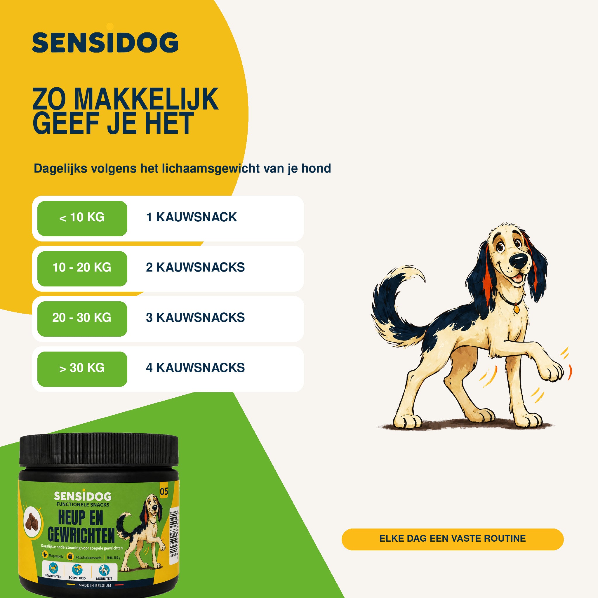 SensiDog Heup en gewrichten Vitaal – 180g