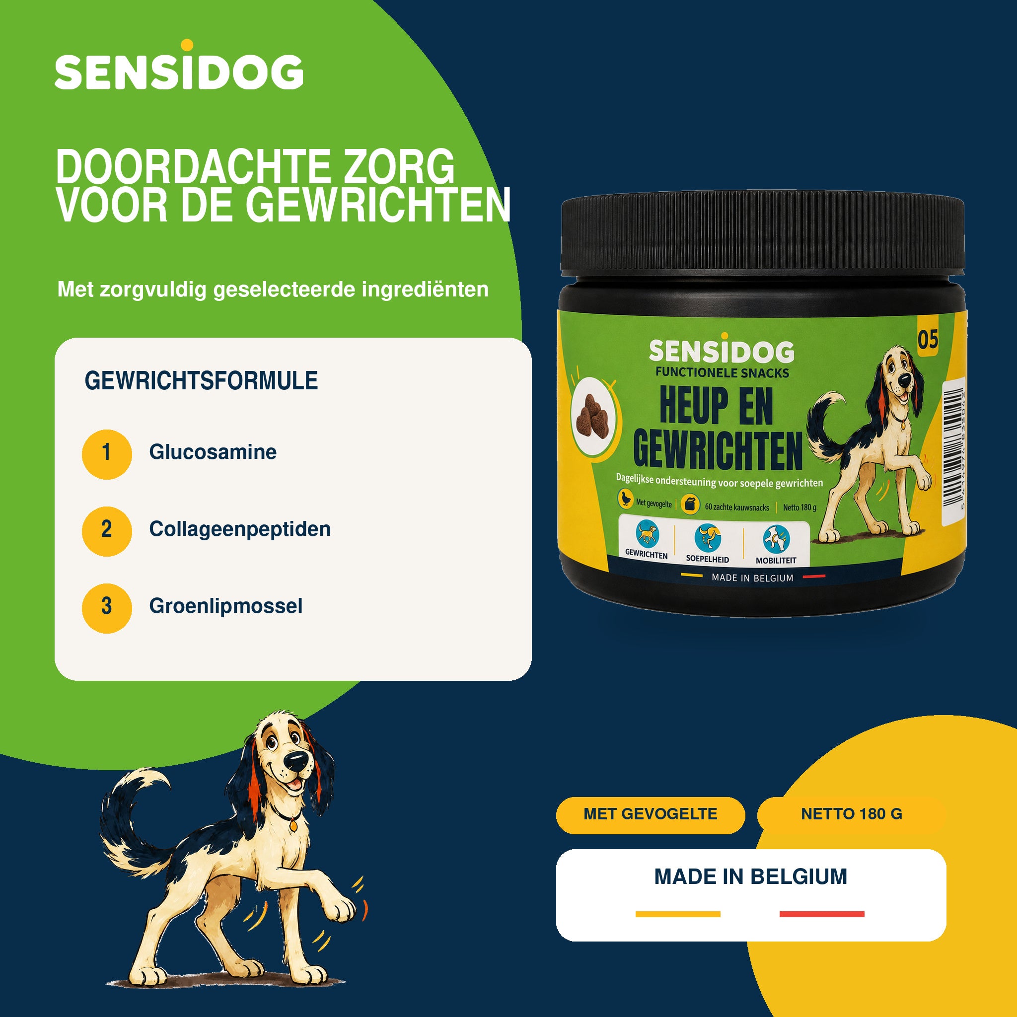 SensiDog Heup en gewrichten Vitaal – 180g