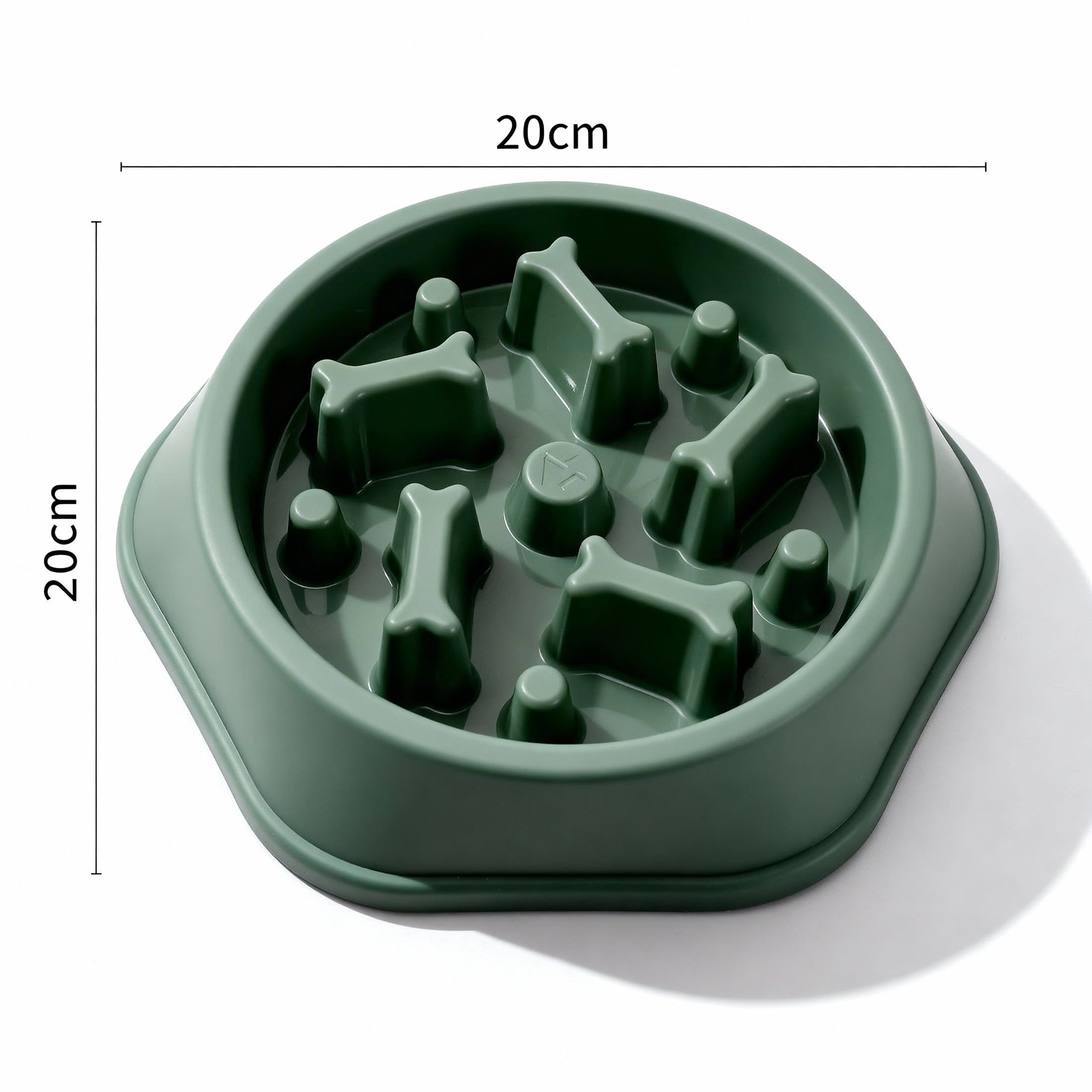 NoRush Antischrokbak, groene voerbak - Slow feeder voor een rustige eetroutine, trager eetgedrag