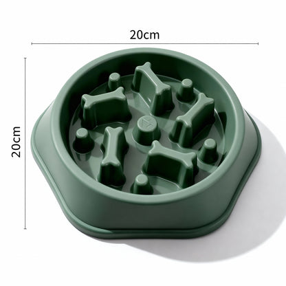 NoRush Gamelle Anti-Gulping, gamelle verte – Mangeoire lente pour une routine alimentaire paisible, un comportement alimentaire plus lent