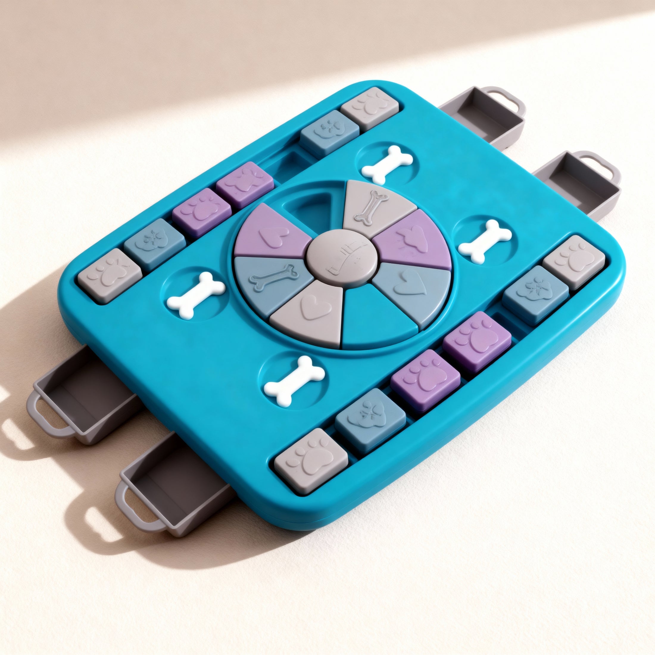 Brainboard Hondenpuzzel, interactief honden speelgoed, Slow Feeder - Mentale workout voor slimme honden - draaien, schuiven en trekken - puzzel - hulpmiddel voor het mentale welzijn om verveling en stress te verminderen