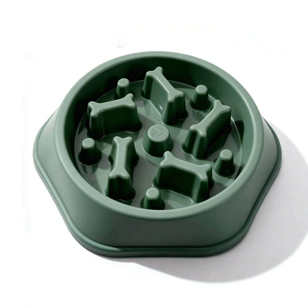 NoRush Gamelle Anti-Gulping, gamelle verte – Mangeoire lente pour une routine alimentaire paisible, un comportement alimentaire plus lent