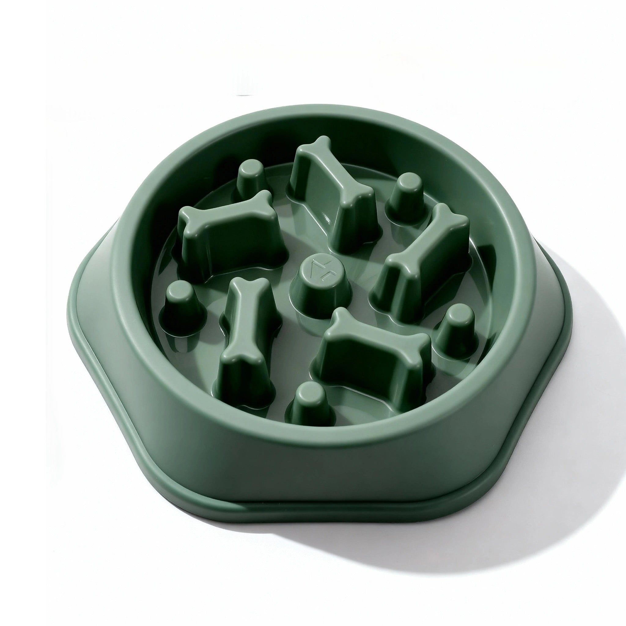 NoRush Antischrokbak, groene voerbak - Slow feeder voor een rustige eetroutine, trager eetgedrag