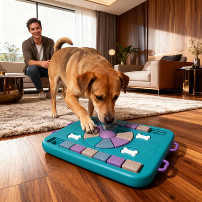 SensiDog Jouet d'Intelligence pour Chien Puzzle – Casse-tête Interactif pour Chien & Distributeur Lent Brainboard