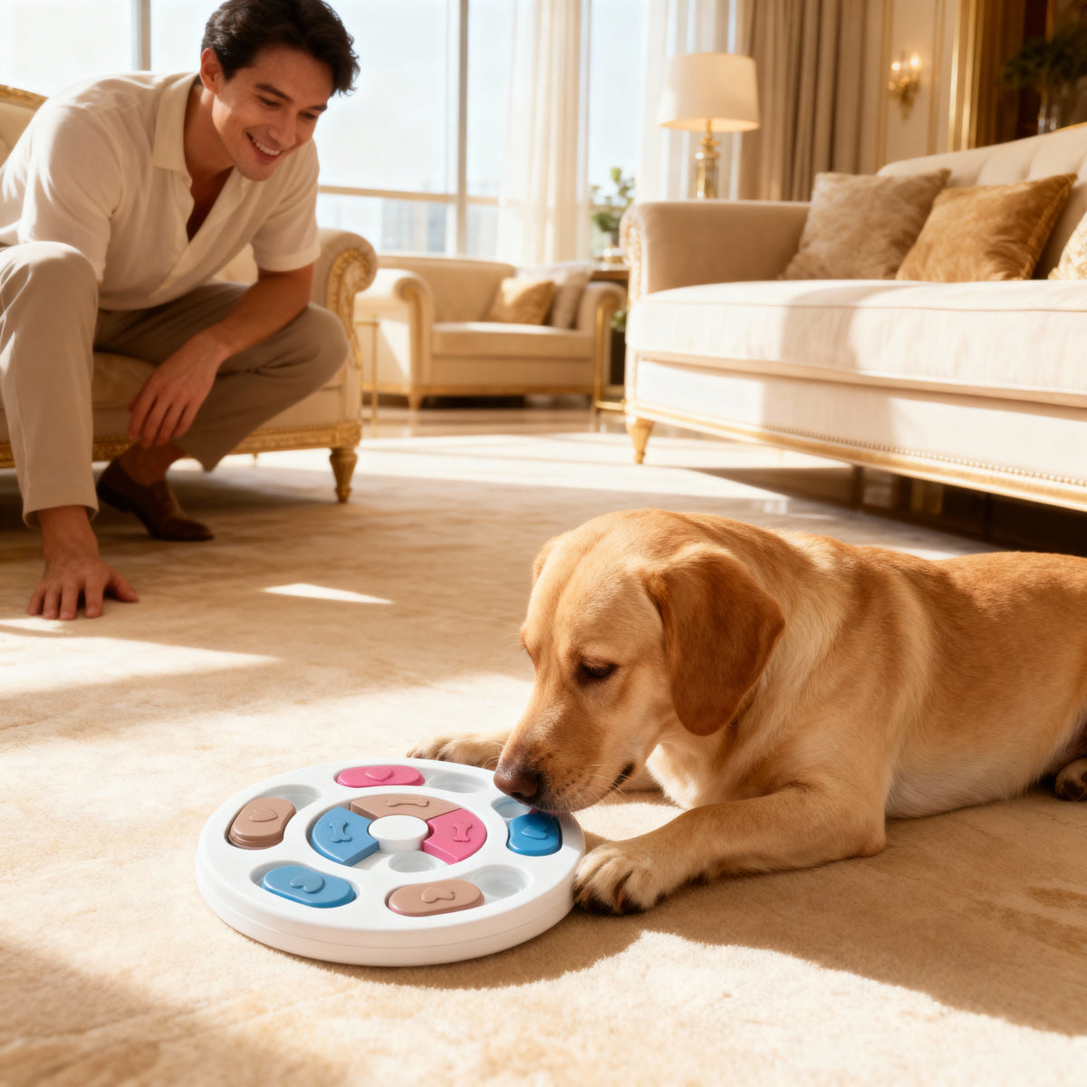 MindSlide Puzzle pour chien | Jouet interactif et gamelle anti-glouton