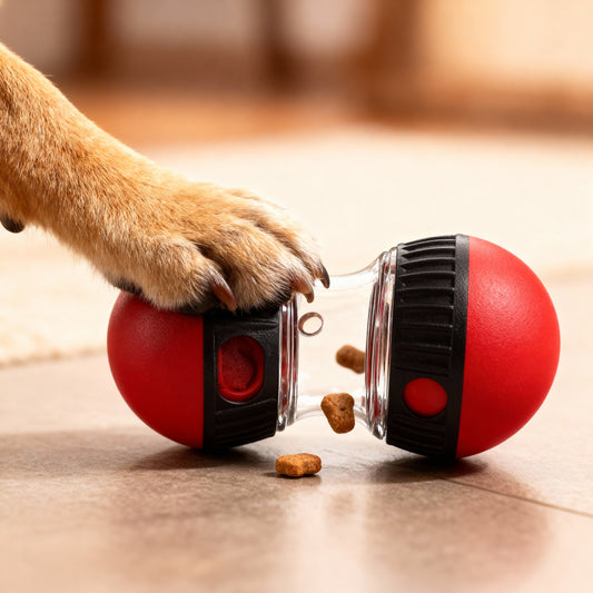 SnackSpinner honden intelligentie speelgoed - Hondenspeeltje om spelenderwijs te belonen én te vertragen - mentale stimulerende snacktool, trager eten, meer voldoening én minder verveling