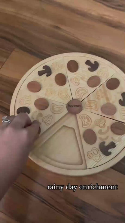 Bacon Pizza puzzle pour chien – Créer de l'engagement – Divertir – Apporter une valeur ajoutée