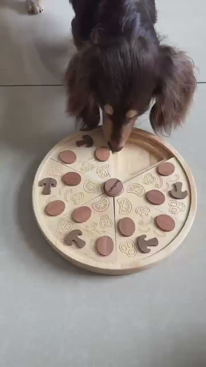 Bacon Pizza puzzle pour chien – Créer de l'engagement – Divertir – Apporter une valeur ajoutée