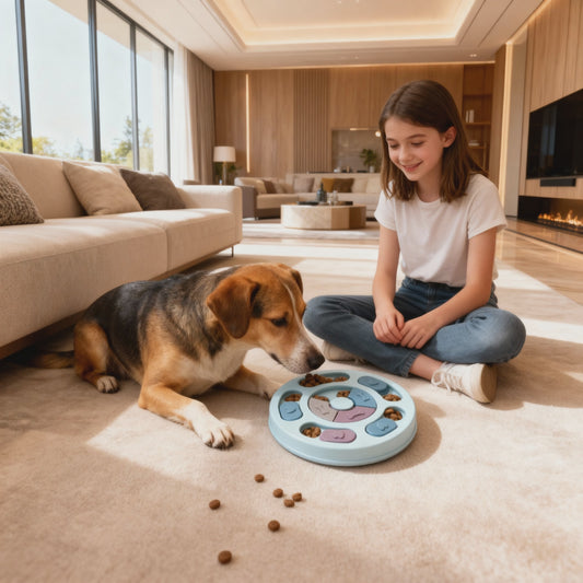 MindSlide hondenpuzzel, interactief honden speelgoed en slow feeder: voor honden die rust vinden in routine, spel en uitdaging