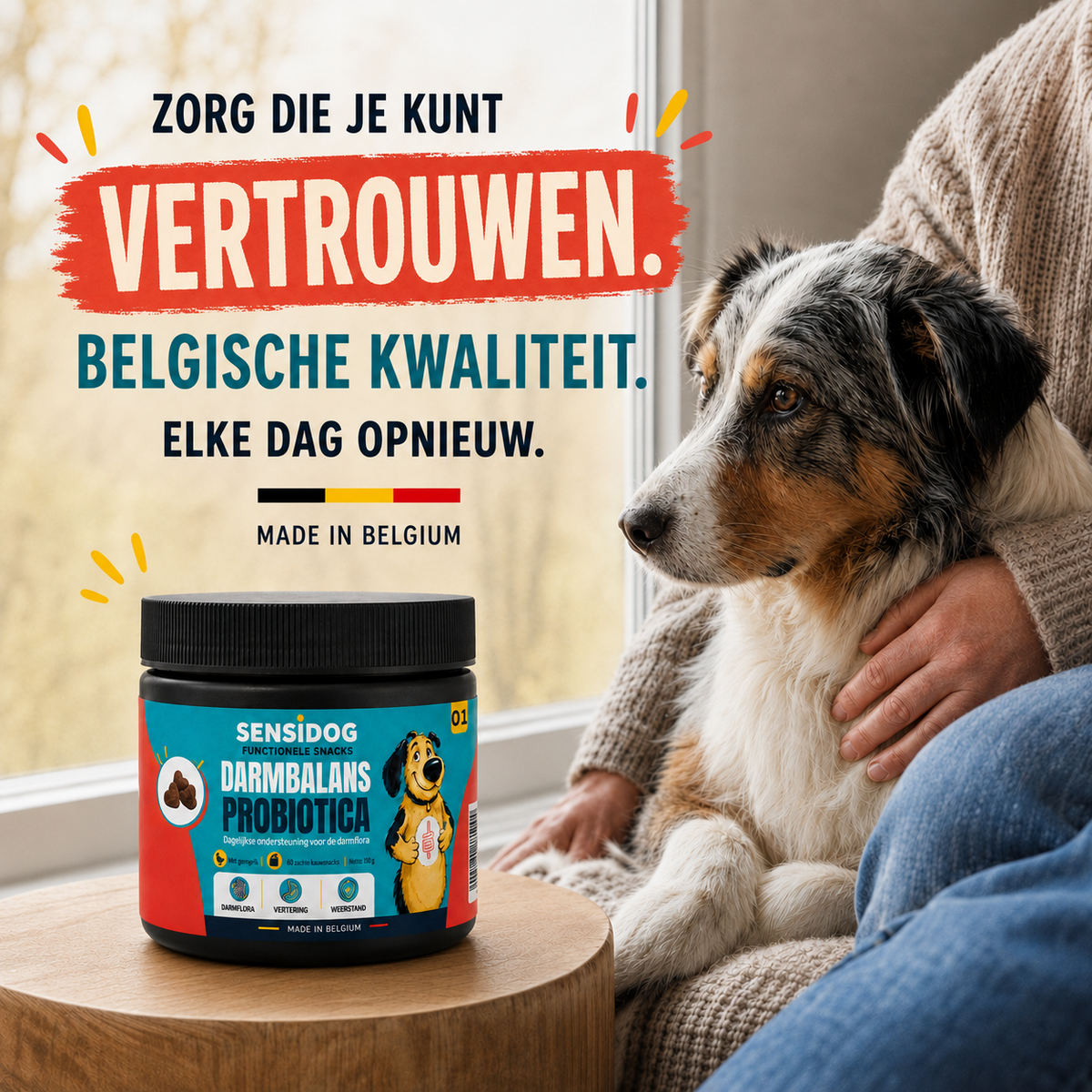 SensiDog Darmbalans Probiotica – 180g