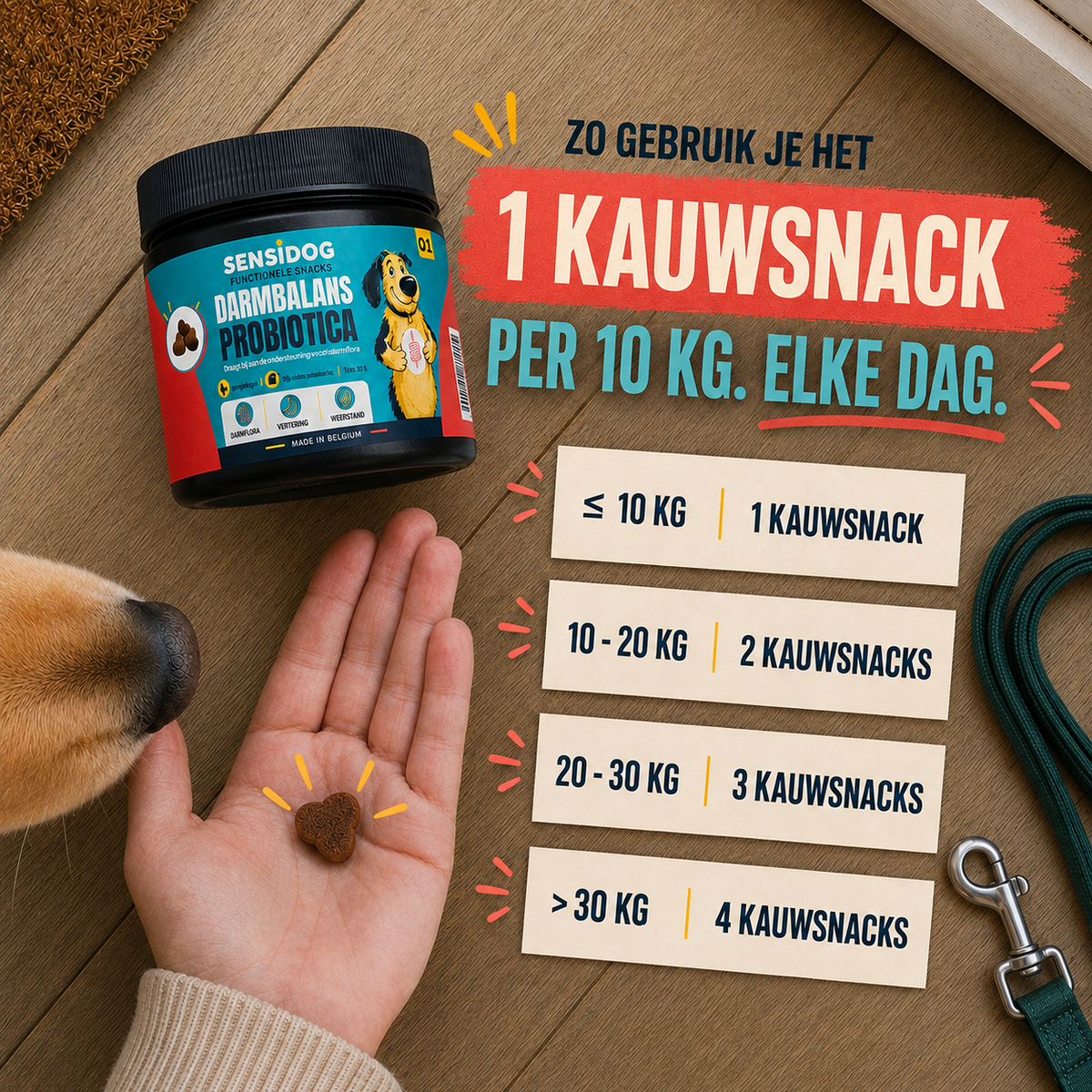 SensiDog Darmbalans Probiotica – 180g