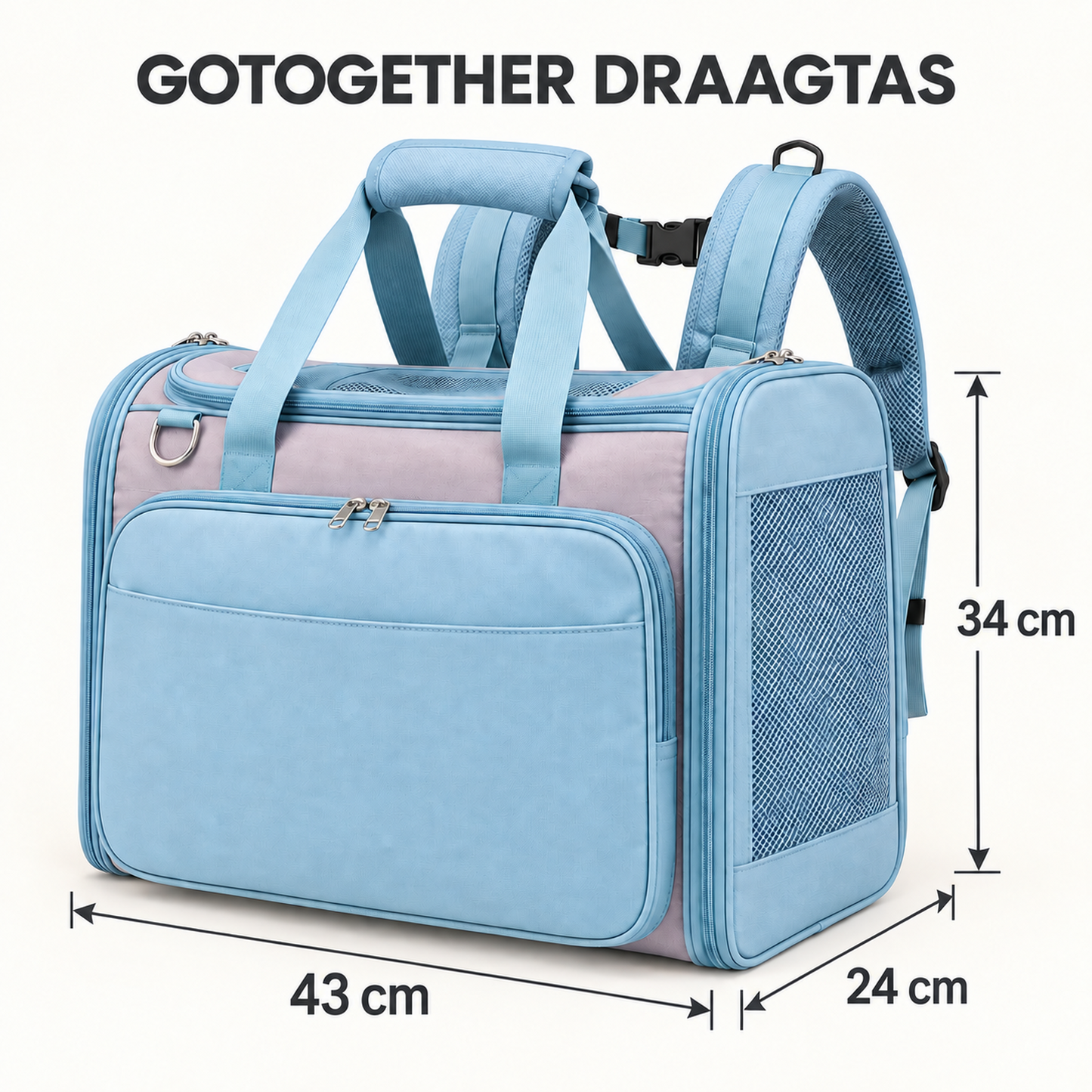 Sac de transport GoTogether pour petits chiens – jusqu'à 8 kg